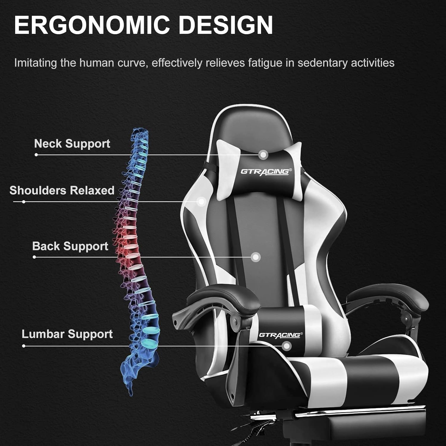 ProComfort Adjustable Gaming Recliner Chair
