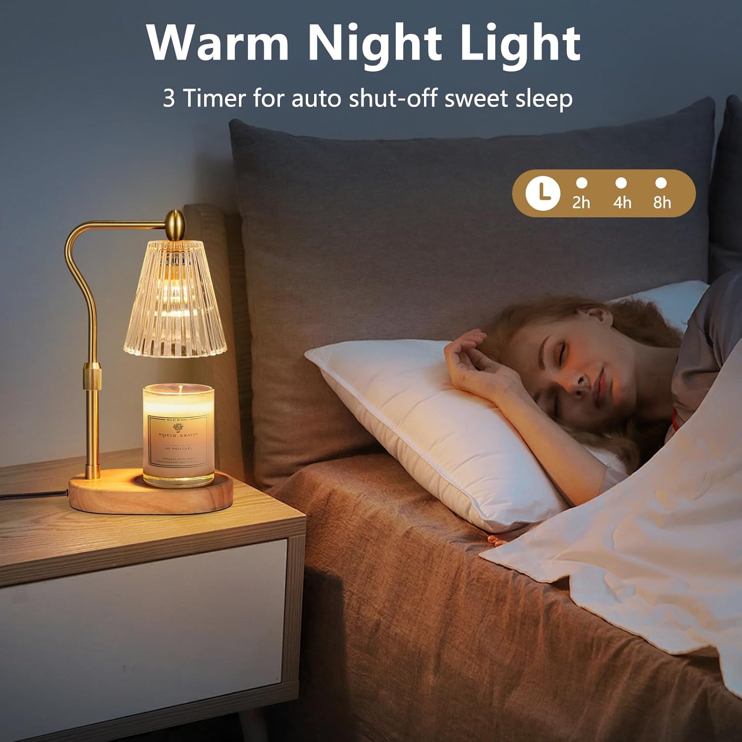 CozyGlow Adjustable Candle Warmer Lamp
